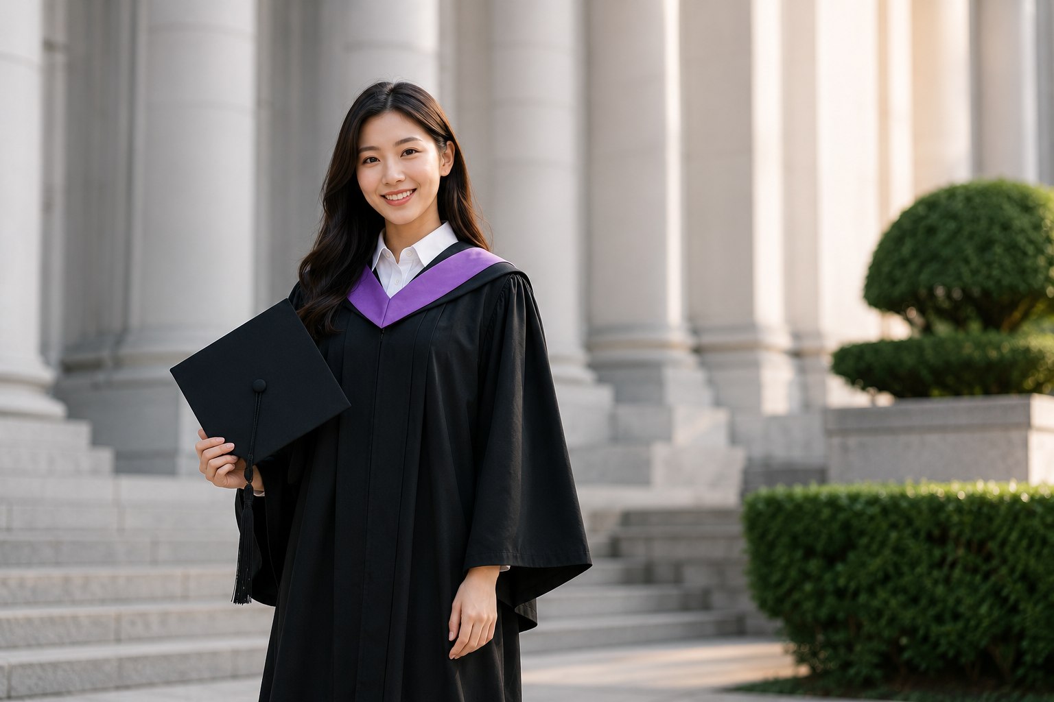 Illustrative graduation outfit styling example