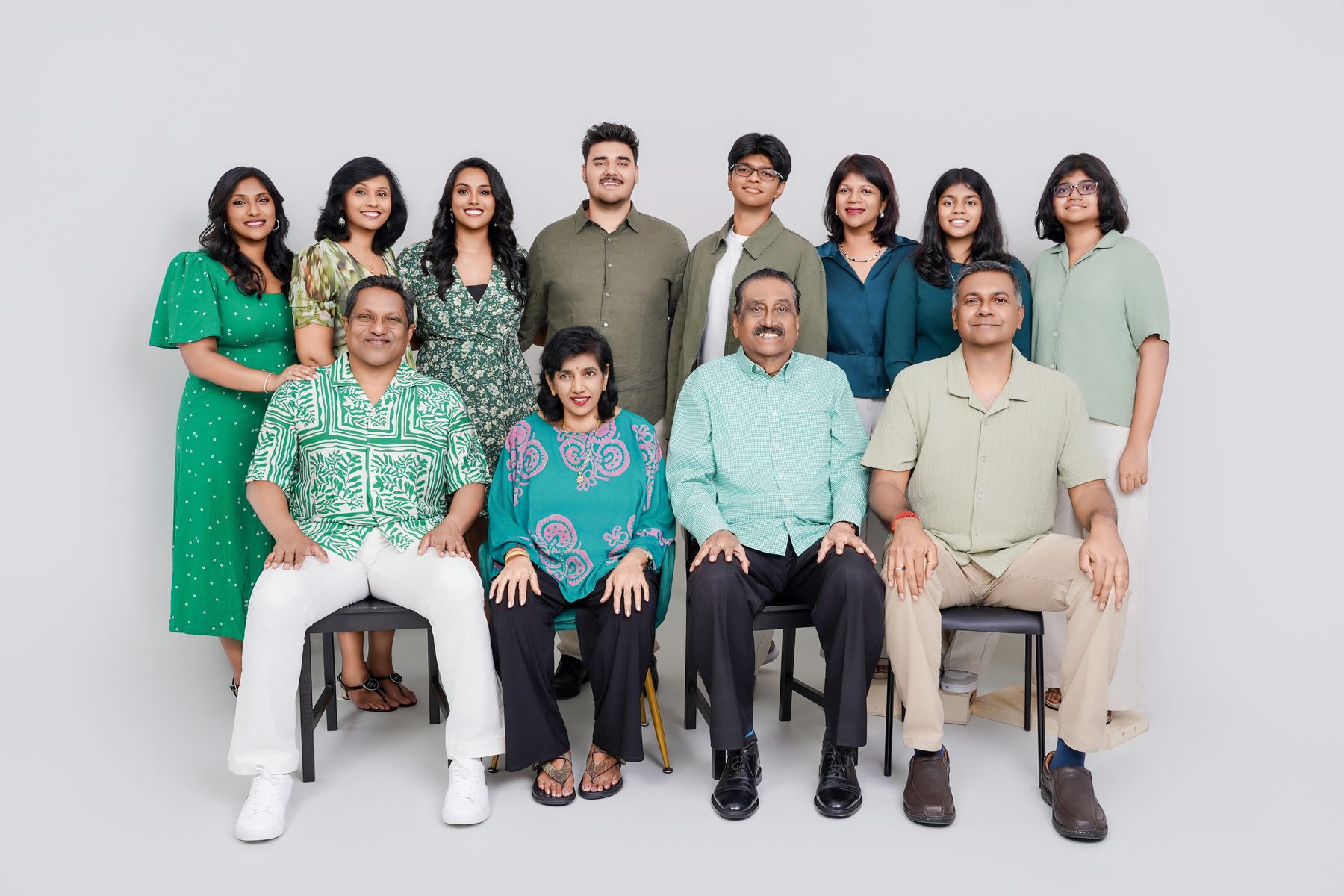 Premo Studio real client family portrait — three-generation family group